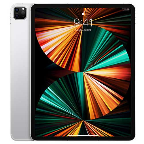 apple-ipad-pro-12-2021-front-silver تبلت اپل مدل Apple iPad Pro 12.9 inch 2021 5G با ظرفیت 256GB و رم 8 - Image 1